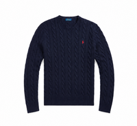 R.L CABLE KNIT COTTON SWEATER