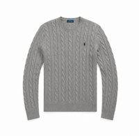 R.L CABLE KNIT COTTON SWEATER